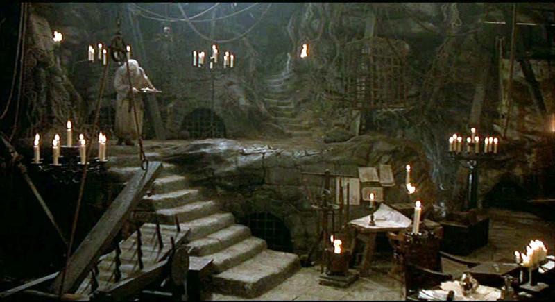 The Pit of Despair from The Princess Bride — candlelit dungeon with The Albino